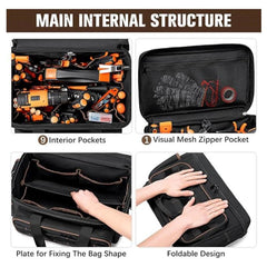 17 inch Oxford Cloth Crossbody Handheld Heavy-Duty Tool Bag