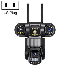 V380 3MP HD Panoramic 360 Degrees Triple Lens Wireless WiFi Surveillance Camera, EU Plug, US Plug