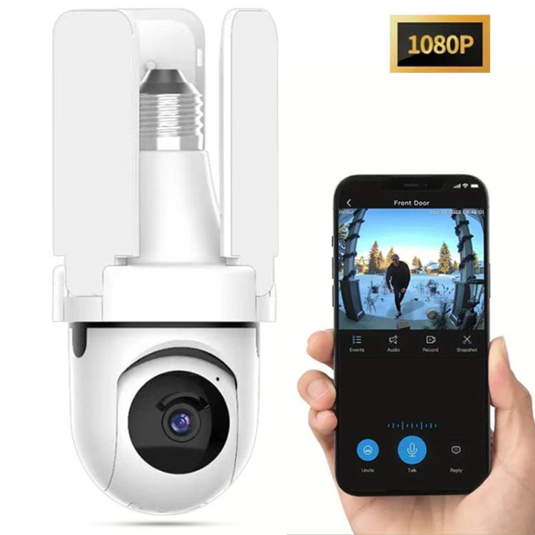 3MP HD Smart Three-Blade Fan Light Bulb Style Wireless WiFi Surveillance Camera, 2.4GHz, 5.0GHz