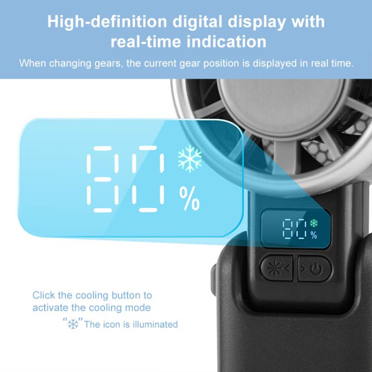 H03B High Speed ??Handheld Cooling Fan with Digital Display