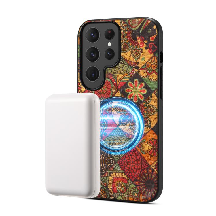 Denior A07 Flower Language Series Magnetic Vegan Leather Phone Case, For Samsung Galaxy S26 Ultra 5G, For Samsung Galaxy S25 Ultra 5G