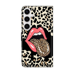 Crystal-Like Painted Vegan Leather Phone Case, For Samsung Galaxy S23+ 5G