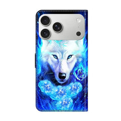 Crystal-Like Painted Vegan Leather Phone Case, For iPhone 17 Pro