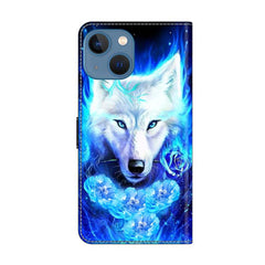 Crystal-Like Painted Vegan Leather Phone Case, For iPhone 14 / 13
