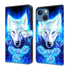 Crystal-Like Painted Vegan Leather Phone Case, For iPhone 14 / 13