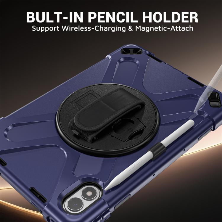 Rotatable Holder Silicone Hybrid PC Tablet Case with Shoulder Strap, For Xiaomi Redmi Pad 2 Pro 12.1 2026