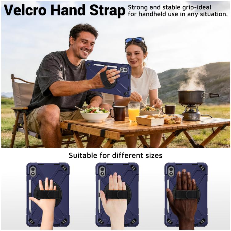 Rotatable Holder Silicone Hybrid PC Tablet Case with Shoulder Strap, For Xiaomi Redmi Pad 2 Pro 12.1 2026