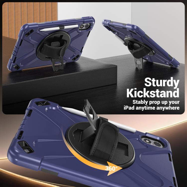 Rotatable Holder Silicone Hybrid PC Tablet Case with Shoulder Strap, For Xiaomi Redmi Pad 2 Pro 12.1 2026