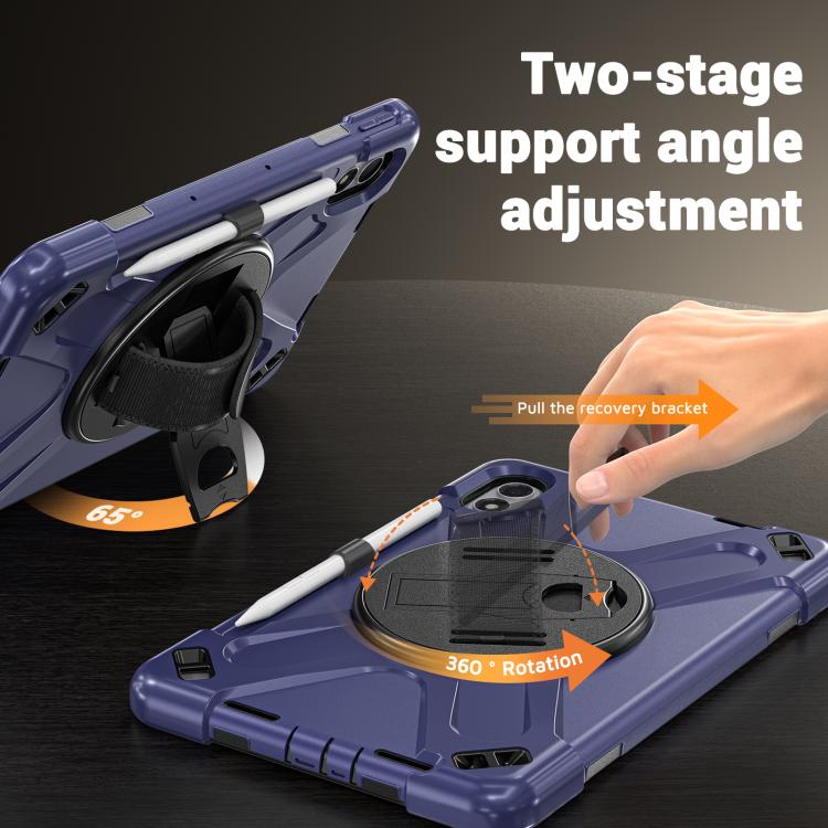 Rotatable Holder Silicone Hybrid PC Tablet Case with Shoulder Strap, For Xiaomi Redmi Pad 2 Pro 12.1 2026