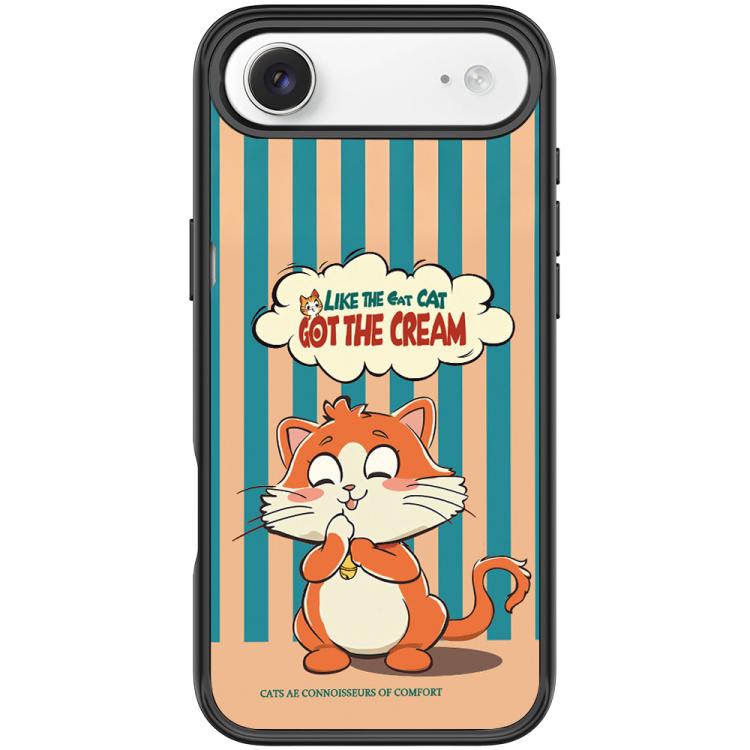 Adorable Bell Cat Pattern Magnetic Phone Case, For iPhone Air, For iPhone 16 Pro Max, For iPhone 16 Pro