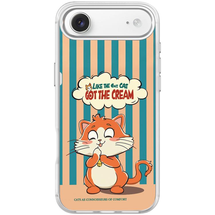 Adorable Bell Cat Pattern Magnetic Phone Case, For iPhone Air, For iPhone 16 Pro Max, For iPhone 16 Pro