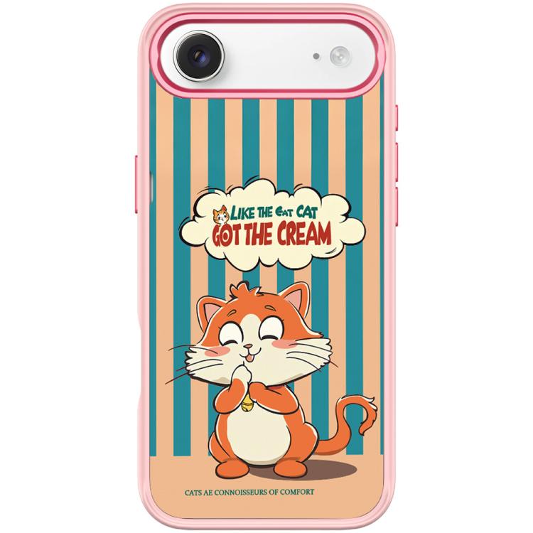 Adorable Bell Cat Pattern Magnetic Phone Case, For iPhone Air, For iPhone 16 Pro Max, For iPhone 16 Pro