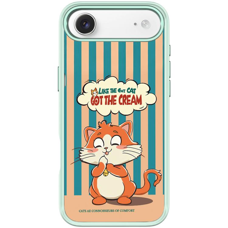 Adorable Bell Cat Pattern Magnetic Phone Case, For iPhone Air, For iPhone 16 Pro Max, For iPhone 16 Pro