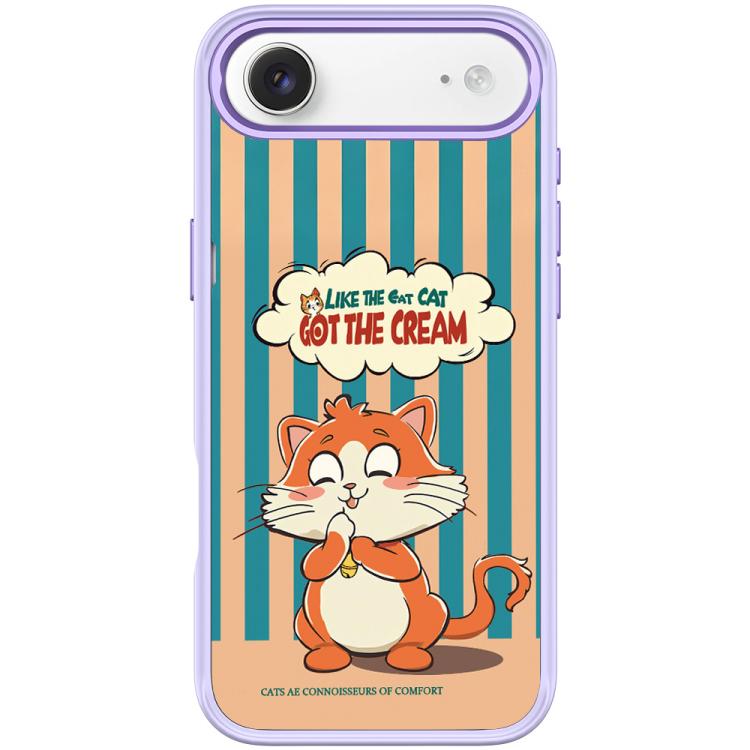 Adorable Bell Cat Pattern Magnetic Phone Case, For iPhone Air, For iPhone 16 Pro Max, For iPhone 16 Pro
