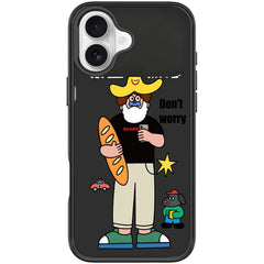 Not Anxiety Pattern Magnetic Phone Case, For iPhone 16 Plus, For iPhone 16, For iPhone 15 Pro Max