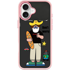 Not Anxiety Pattern Magnetic Phone Case, For iPhone 16 Plus, For iPhone 16, For iPhone 15 Pro Max