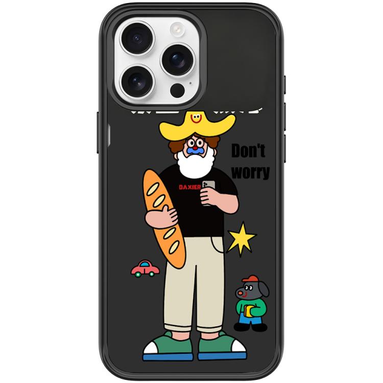 Not Anxiety Pattern Magnetic Phone Case, For iPhone 15 Pro
