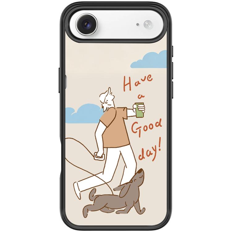 Walking Dog Pattern Magnetic Phone Case, For iPhone Air, For iPhone 16 Pro Max, For iPhone 16 Pro
