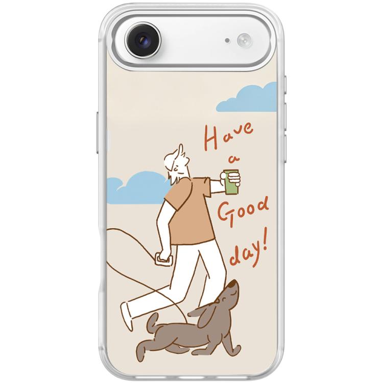 Walking Dog Pattern Magnetic Phone Case, For iPhone Air, For iPhone 16 Pro Max, For iPhone 16 Pro