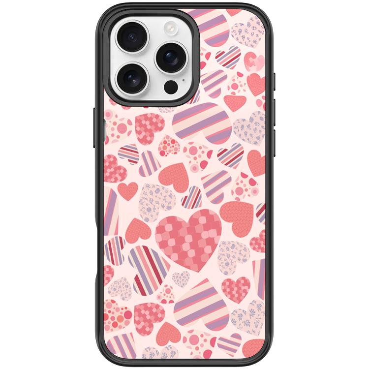Heart Collection Pattern Magnetic Phone Case, For iPhone Air, For iPhone 16 Pro Max, For iPhone 16 Pro