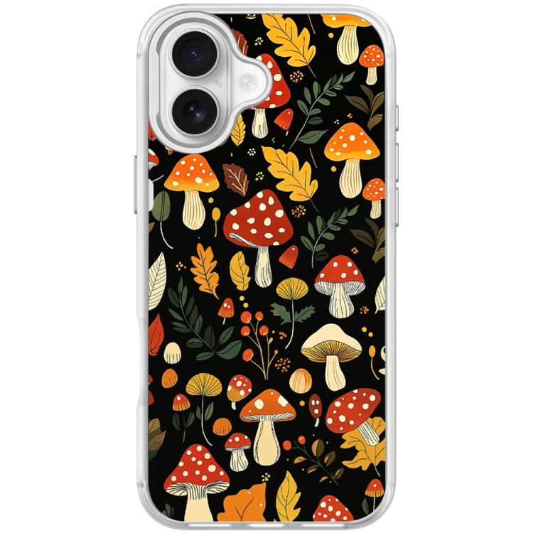 Jungle Mushrooms Pattern Magnetic Phone Case, For iPhone 17 Pro Max, For iPhone 17 Pro, For iPhone 17