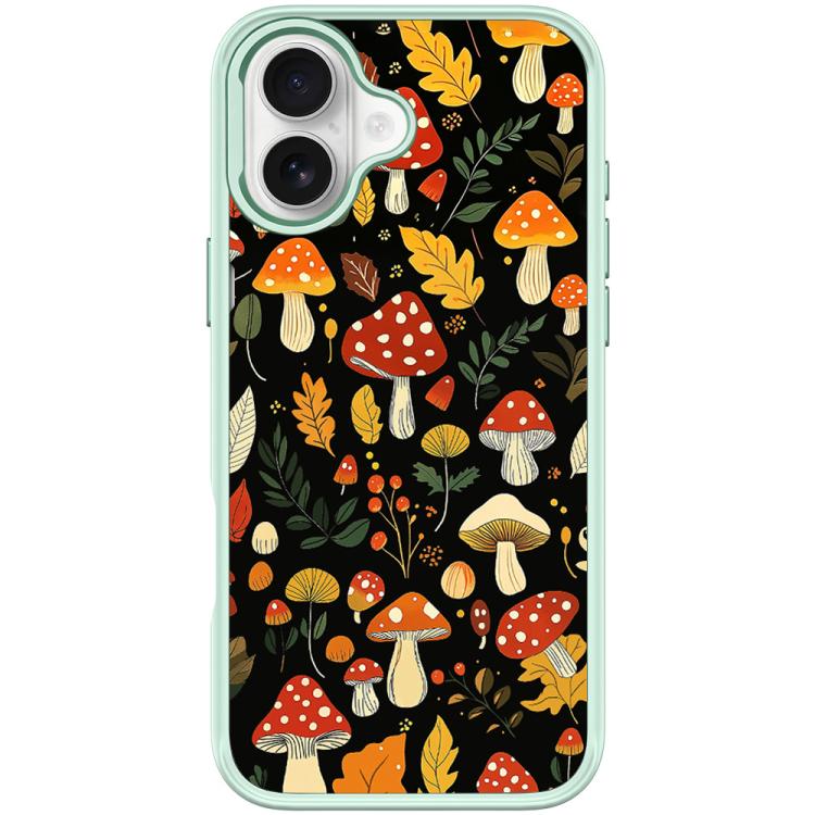 Jungle Mushrooms Pattern Magnetic Phone Case, For iPhone 17 Pro Max, For iPhone 17 Pro, For iPhone 17