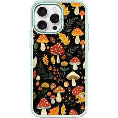Jungle Mushrooms Pattern Magnetic Phone Case, For iPhone 15 Pro Max, For iPhone 15 Pro