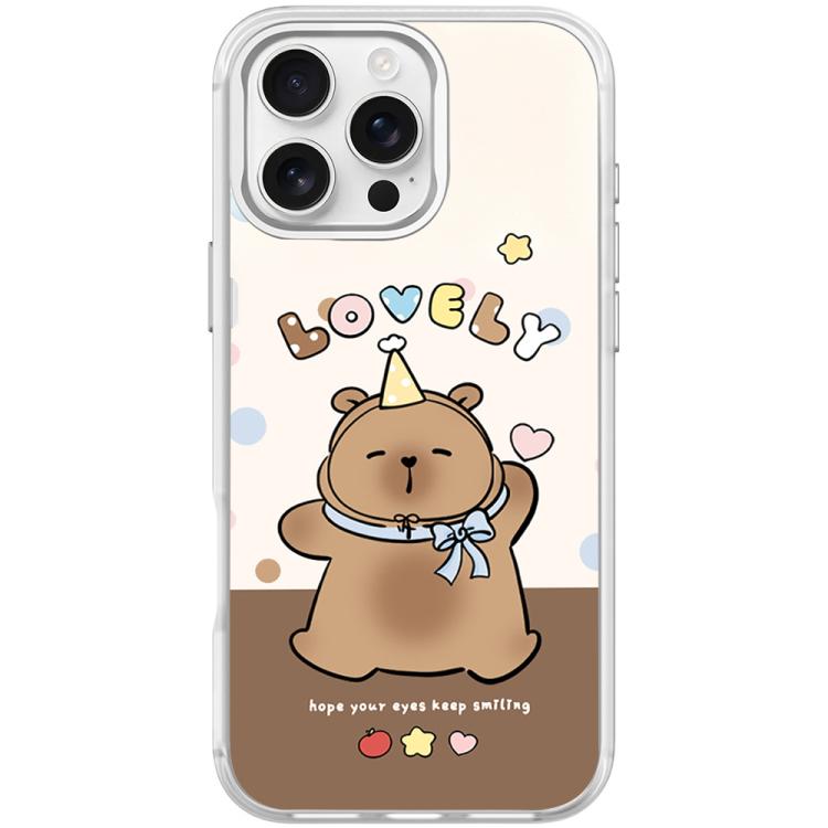 Adorable Little Capybara Pattern Magnetic Phone Case, For iPhone Air, For iPhone 16 Pro Max, For iPhone 16 Pro
