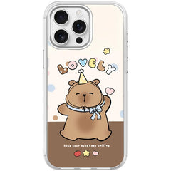 Adorable Little Capybara Pattern Magnetic Phone Case, For iPhone 15 Pro Max, For iPhone 15 Pro