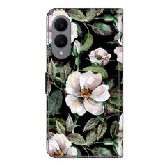 Crystal-Like Painted Vegan Leather Phone Case, For Samsung Galaxy S25 Edge 5G