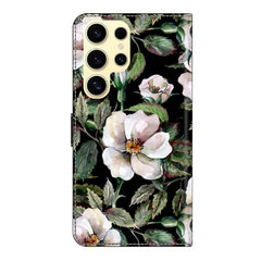 Crystal-Like Painted Vegan Leather Phone Case, For Samsung Galaxy S24 Ultra 5G
