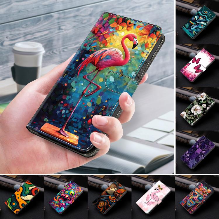 Crystal-Like Painted Vegan Leather Phone Case, For Samsung Galaxy S24 / S25 5G