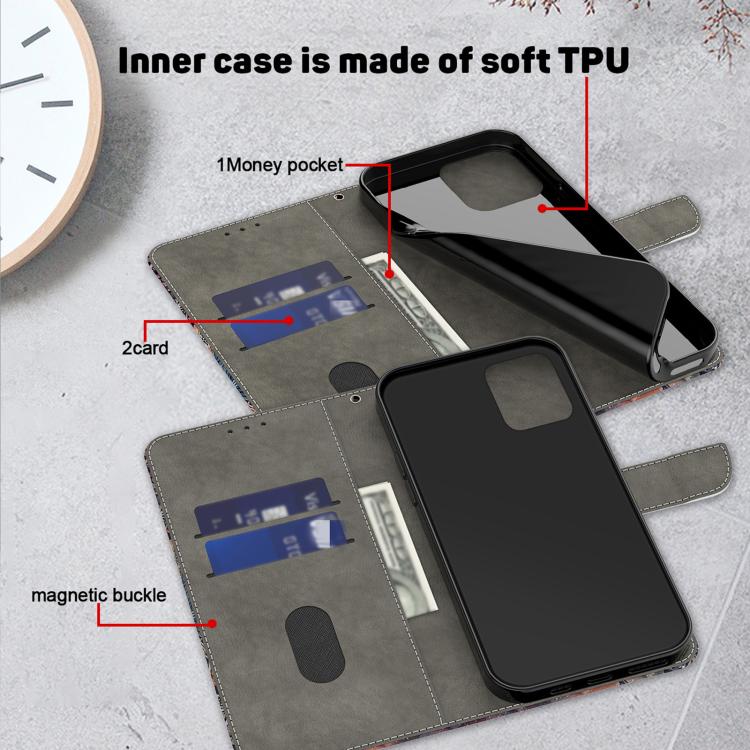 Crystal-Like Painted Vegan Leather Phone Case, For Samsung Galaxy S24 / S25 5G