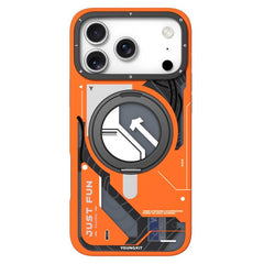YOUNGKIT Starship Series Rotation Holder IMD TPU Magnetic Phone Case, For iPhone 18 Pro / 17 Pro, For iPhone 18 Pro Max / 17 Pro Max