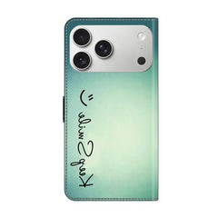Crystal-Like Painted Vegan Leather Phone Case, For iPhone 17 Pro