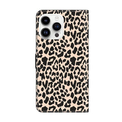 Crystal-Like Painted Vegan Leather Phone Case, For iPhone 15 Pro