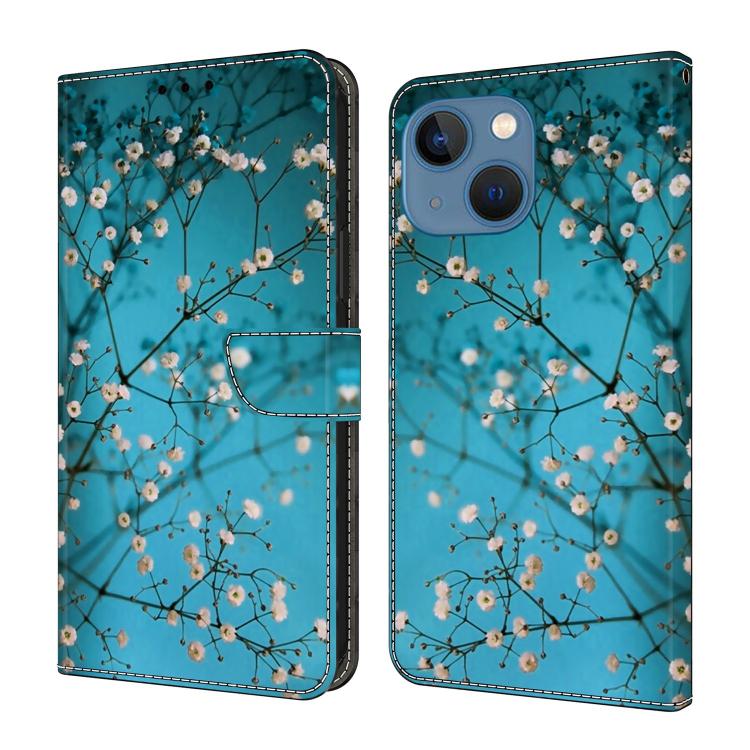 Crystal-Like Painted Vegan Leather Phone Case, For iPhone 14 / 13
