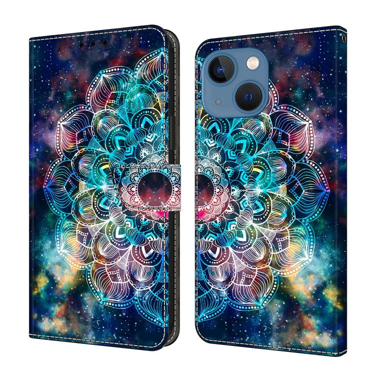 Crystal-Like Painted Vegan Leather Phone Case, For iPhone 14 / 13