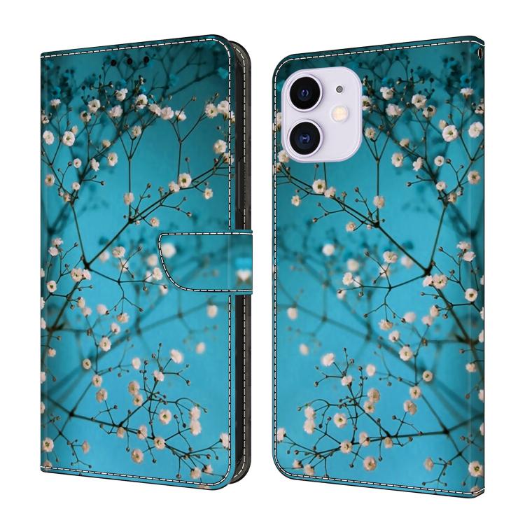 Crystal-Like Painted Vegan Leather Phone Case, For iPhone 11