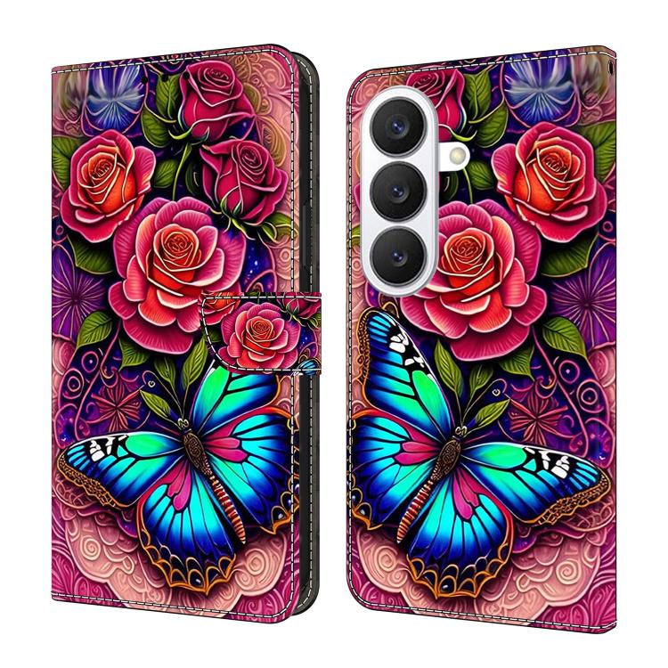 Crystal-Like Painted Vegan Leather Phone Case, For Samsung Galaxy S26+ 5G