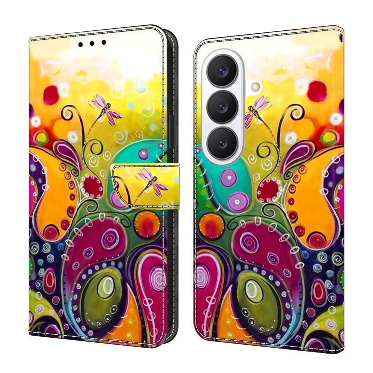Crystal-Like Painted Vegan Leather Phone Case, For Samsung Galaxy S26+ 5G