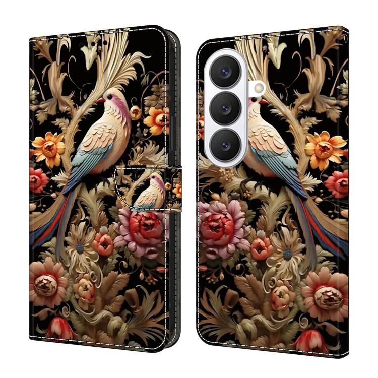 Crystal-Like Painted Vegan Leather Phone Case, For Samsung Galaxy S26+ 5G