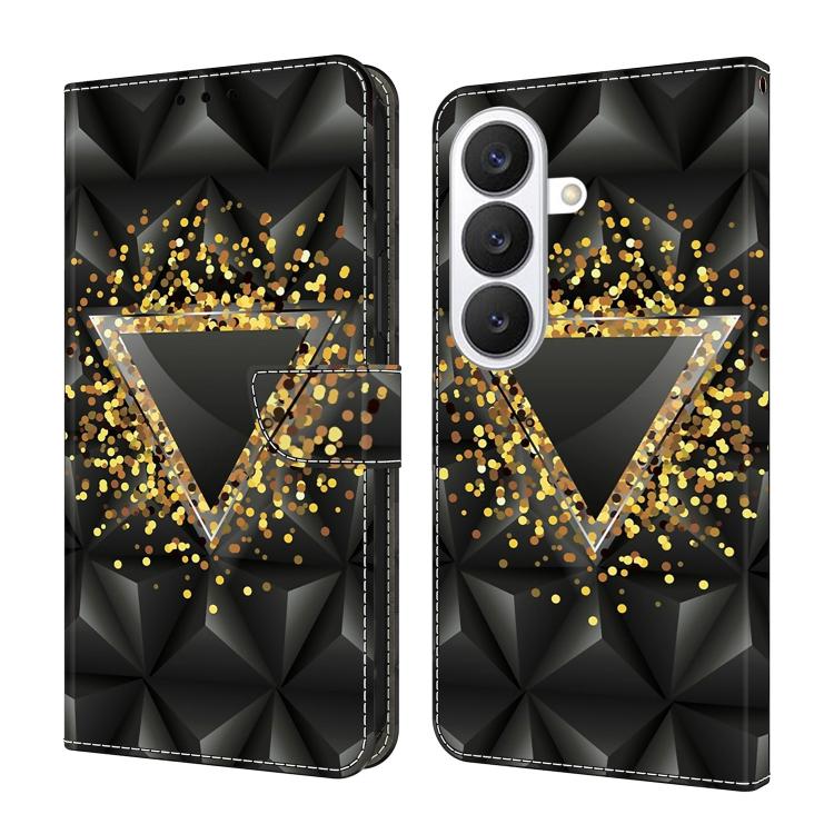Crystal-Like Painted Vegan Leather Phone Case, For Samsung Galaxy S26+ 5G