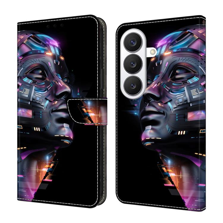 Crystal-Like Painted Vegan Leather Phone Case, For Samsung Galaxy S26+ 5G