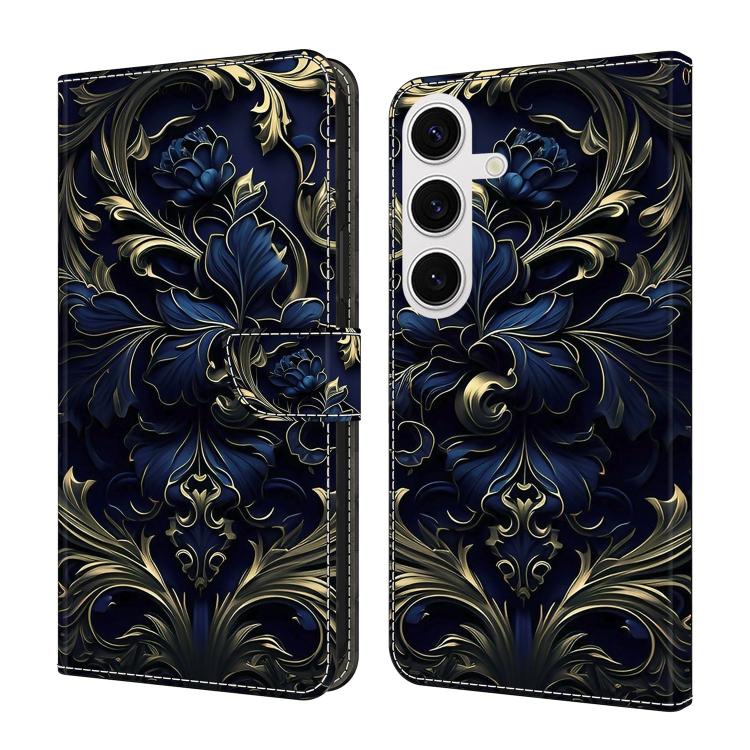 Crystal-Like Painted Vegan Leather Phone Case, For Samsung Galaxy S23+ 5G