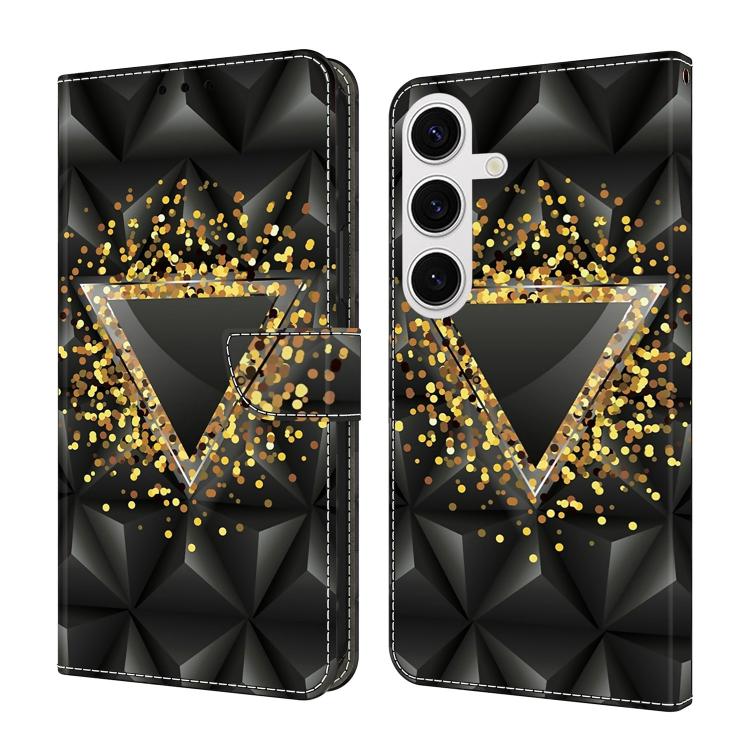 Crystal-Like Painted Vegan Leather Phone Case, For Samsung Galaxy S23+ 5G