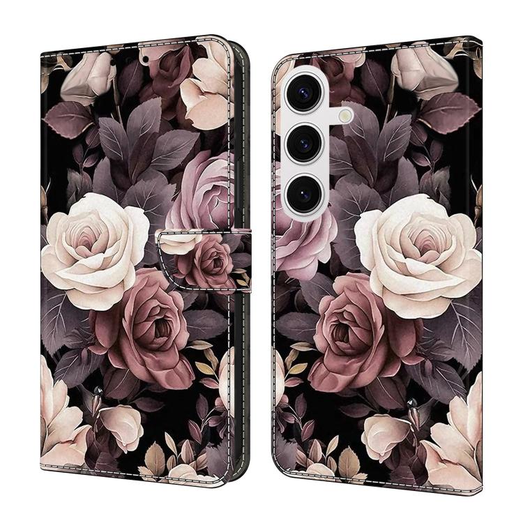 Crystal-Like Painted Vegan Leather Phone Case, For Samsung Galaxy S23+ 5G