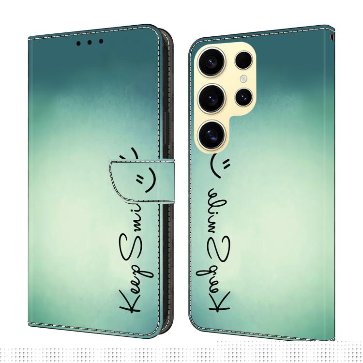 Crystal-Like Painted Vegan Leather Phone Case, For Samsung Galaxy S23 Ultra 5G