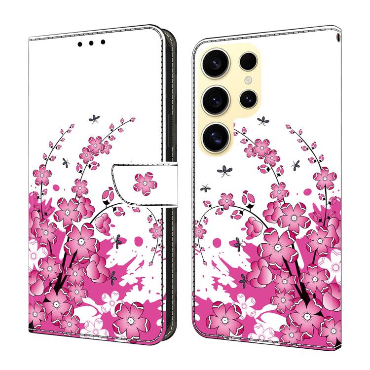 Crystal-Like Painted Vegan Leather Phone Case, For Samsung Galaxy S23 Ultra 5G
