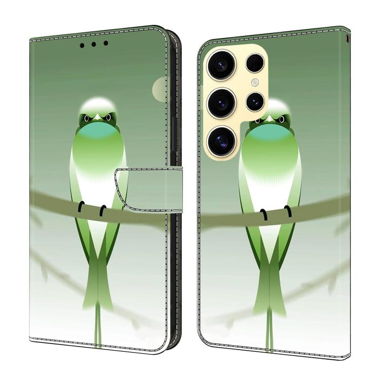 Crystal-Like Painted Vegan Leather Phone Case, For Samsung Galaxy S23 Ultra 5G